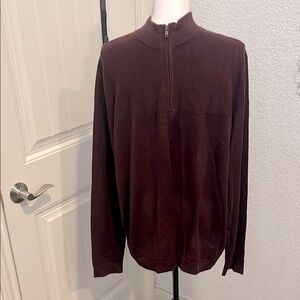 Apt 9 maroon XL long sleeve half zip sweater
